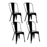 Set of 4 Replica Tolix Chairs